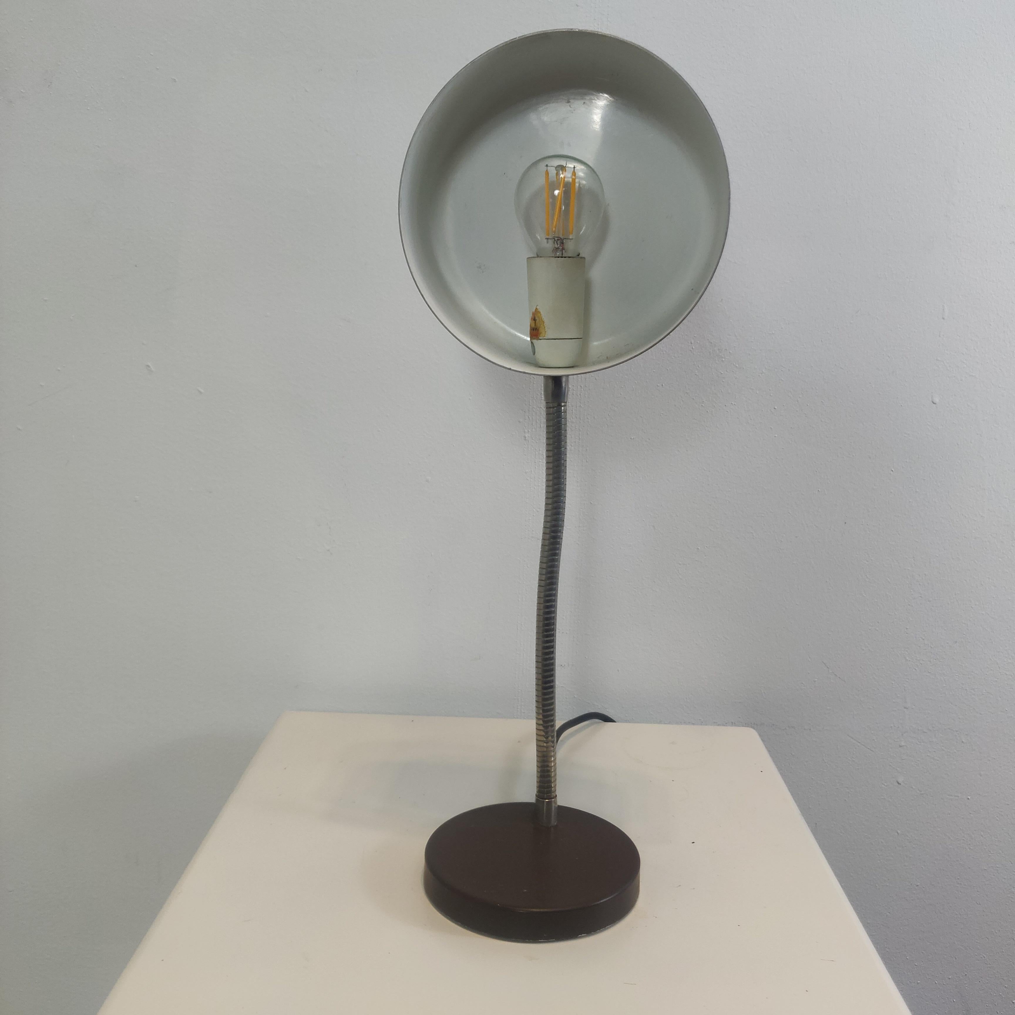 Lampe de table à col de cygne du milieu du siècle dernier par Jan Hoogervorst pour Anvia Almelo, années 1960 en vente 1