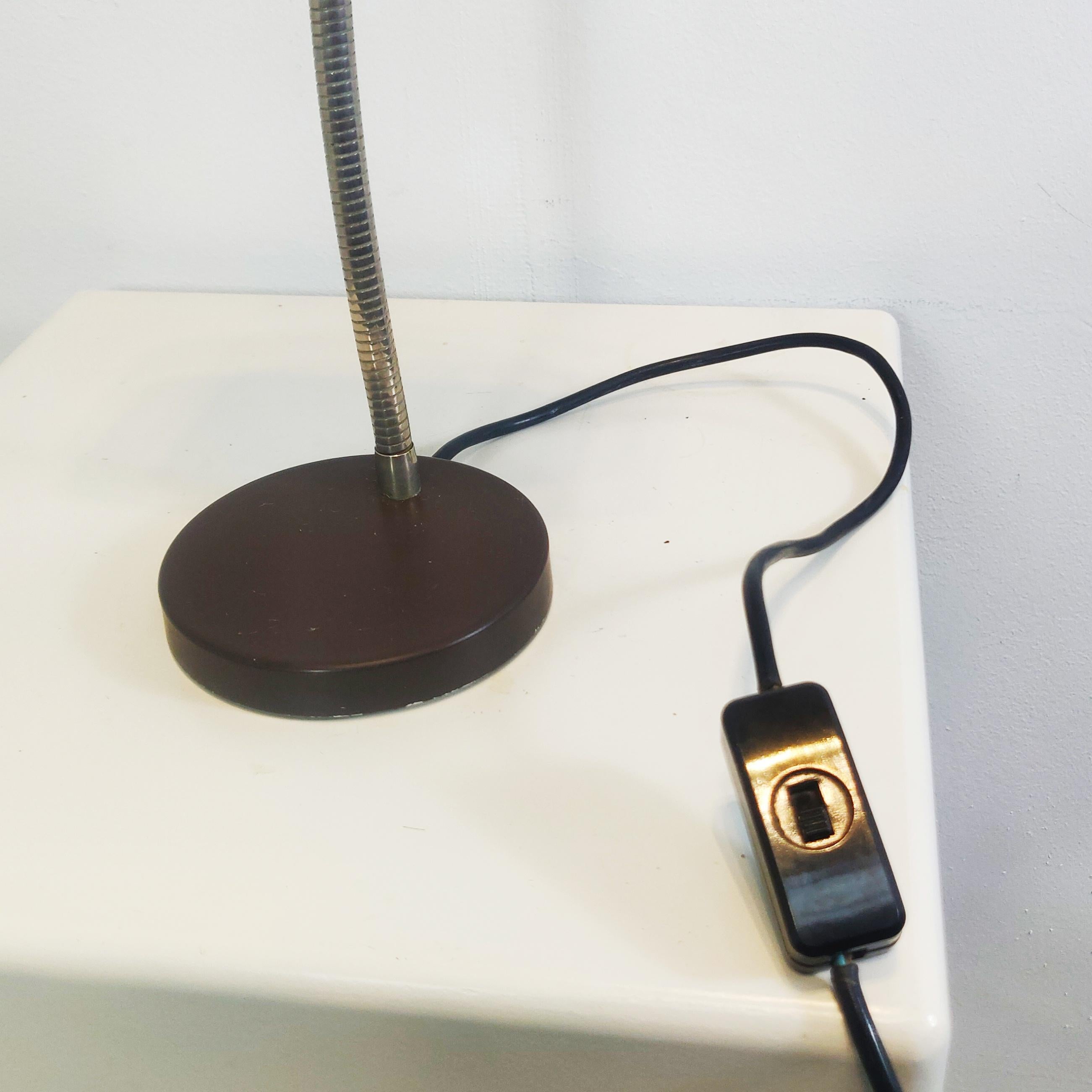 Lampe de table à col de cygne du milieu du siècle dernier par Jan Hoogervorst pour Anvia Almelo, années 1960 en vente 2