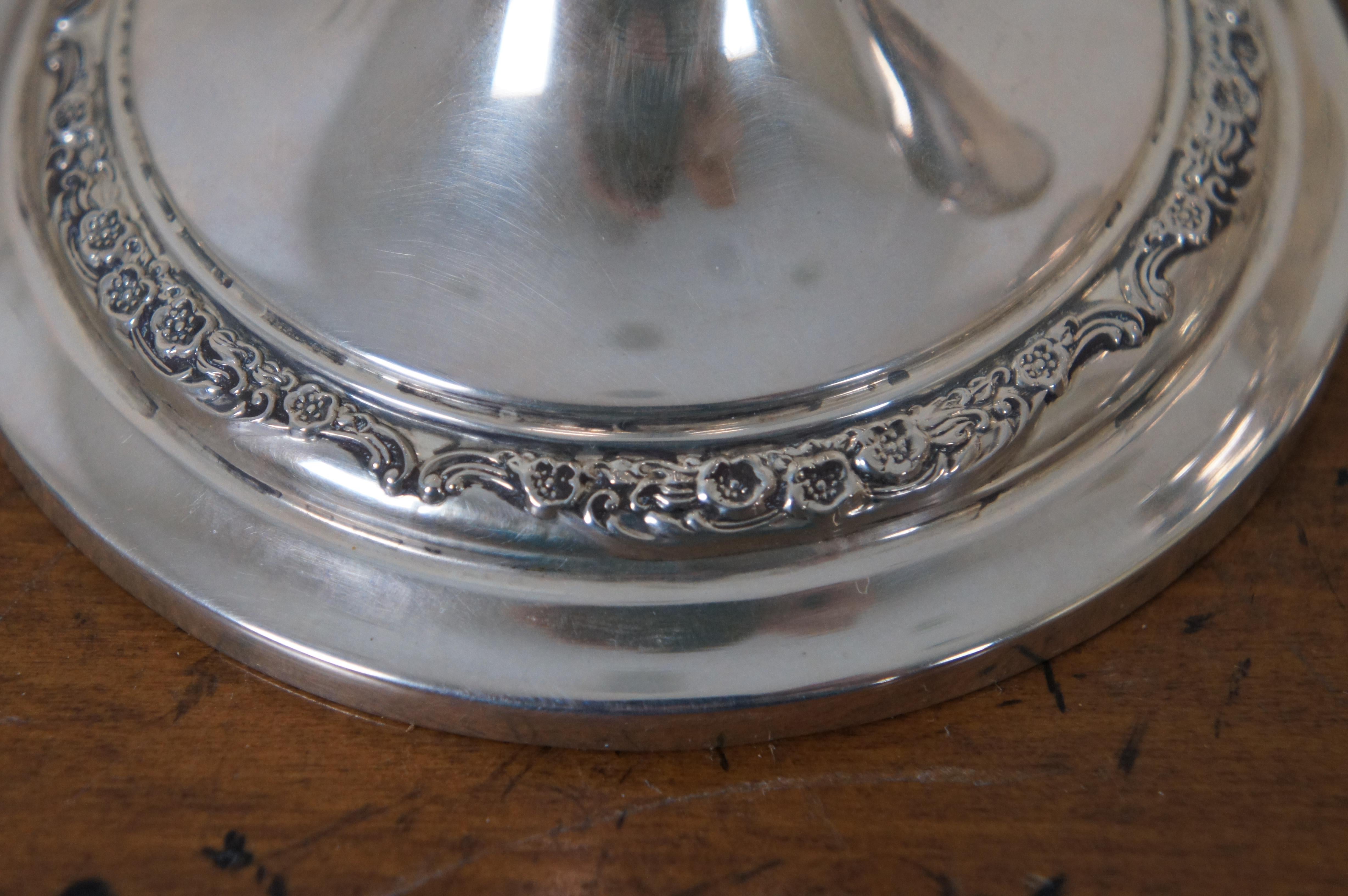 gorham sterling silver candle holders