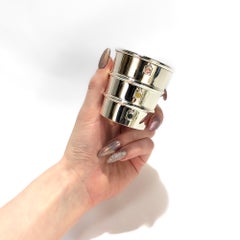 Misuratore o "Stoplight Jigger" da cocktail in argento sterling di Gorham di metà secolo