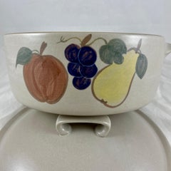 Mid-Century Goss Chatham Pottery Country Harvest Stoneware Dutch Oven Casserole