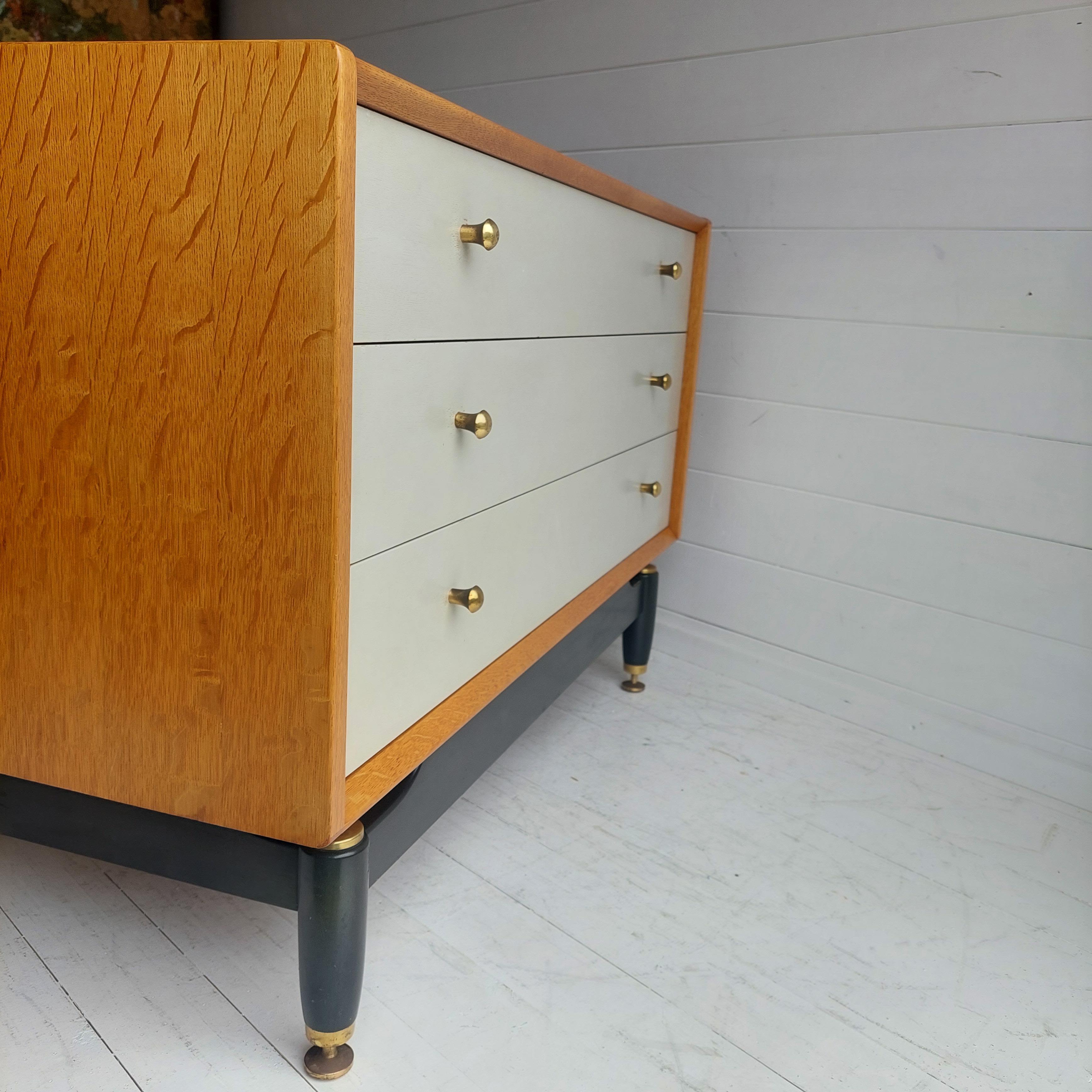 Midcentury Gplan Oak Chest of Drawers E Gomme, 1960s 1