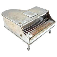 Mid Century Grand Piano Chrome Table Lighter, Made in Japan