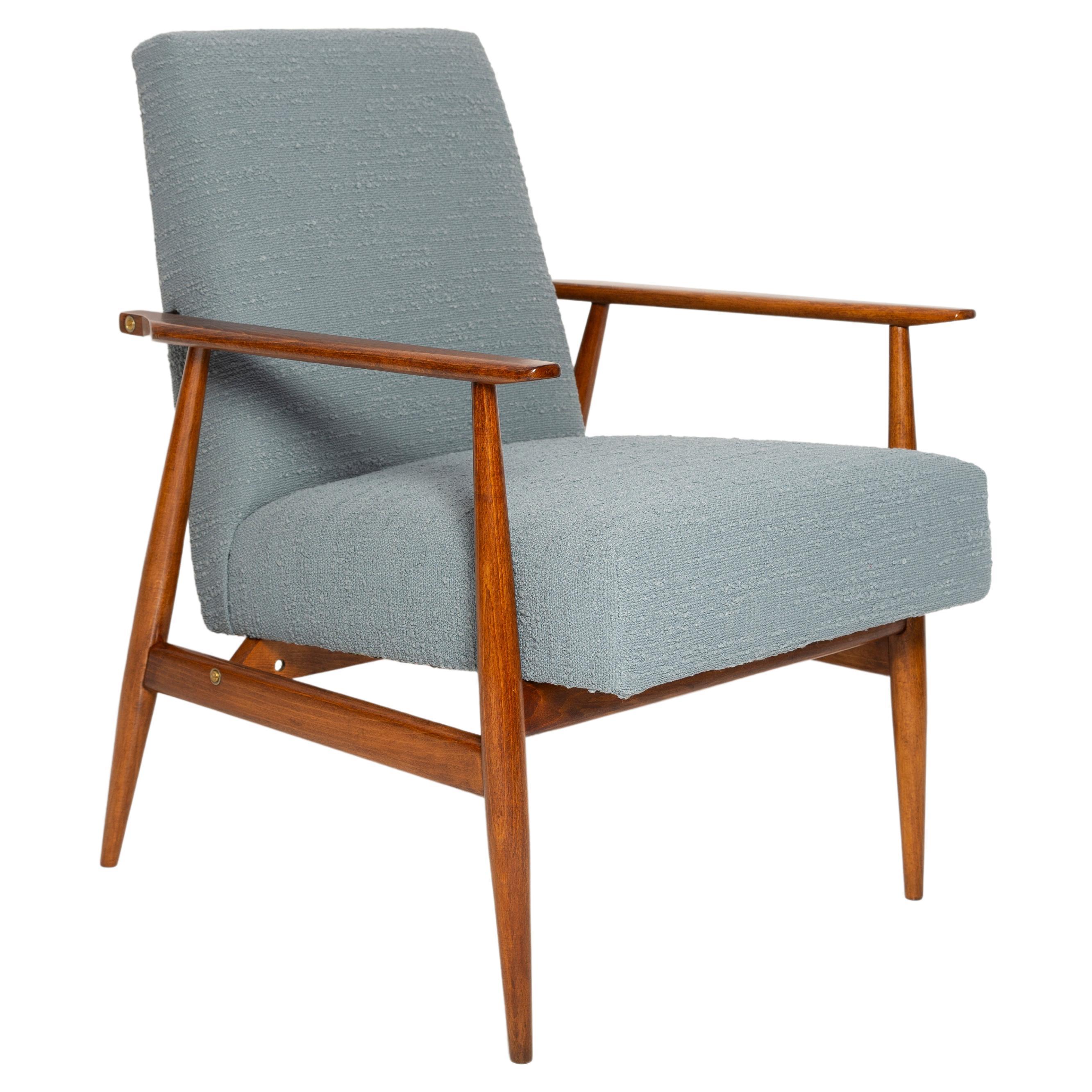 Fauteuil Dante gris bleu du milieu du siècle, H. Lis, années 1960 en vente