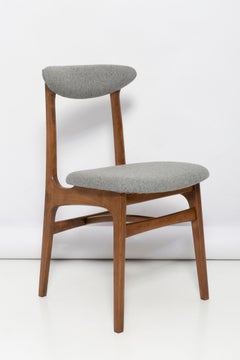 Mid Century Gray Wool Chair Designed by Rajmund Halas, Poland, 1960s