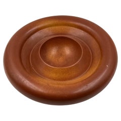 Mid-century great brown ceramic centerpiece, Franco Bucci Italy 1970s