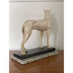Mid Century Great Dane Resin Sculpture