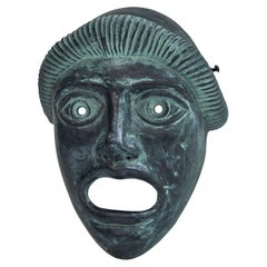  Masque décoratif grec du milieu du siècle dernier 