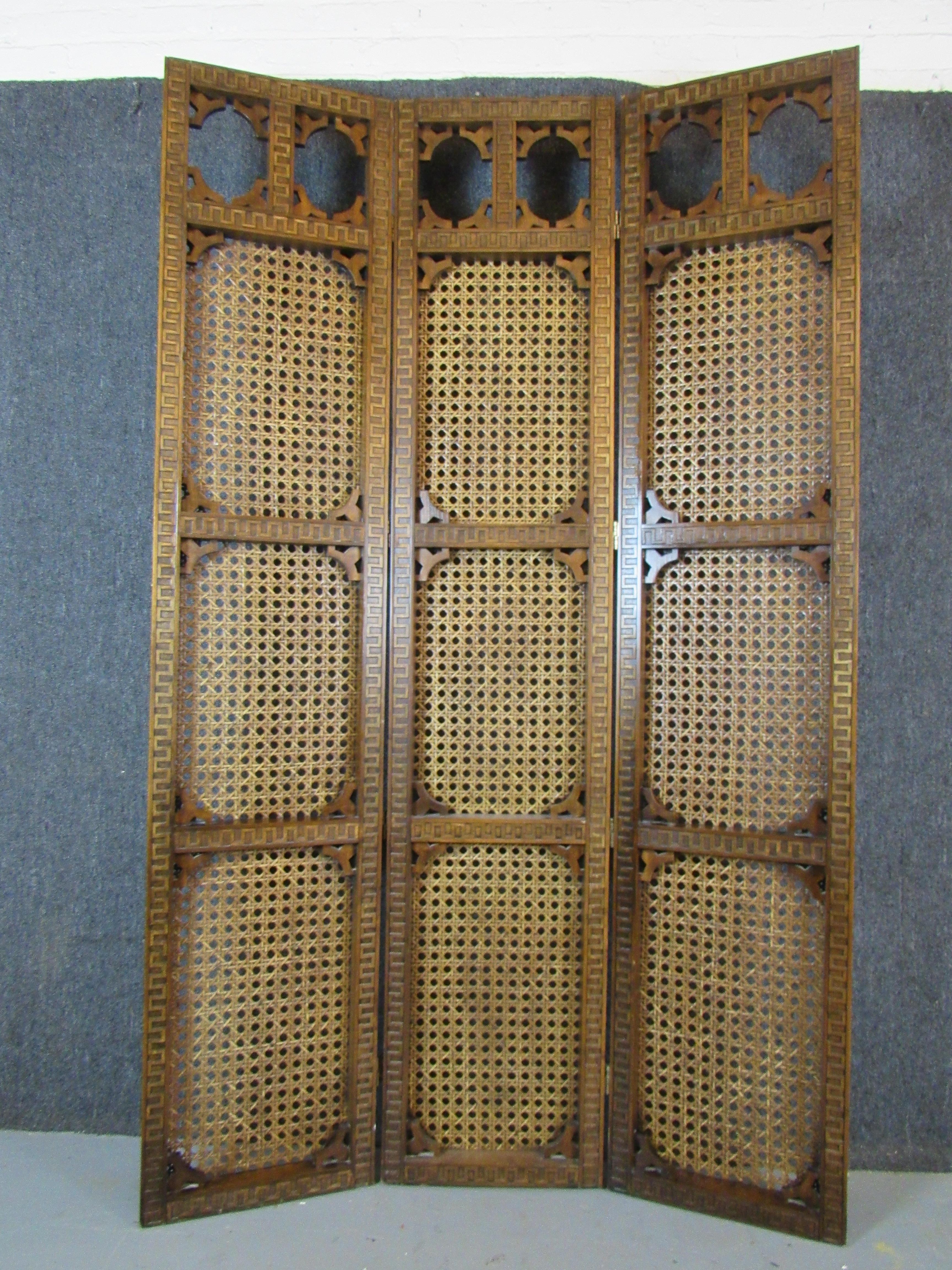 Give one room the appearance of two rooms with this fantastic vintage room divider.  Measuring in at an extra-large 50