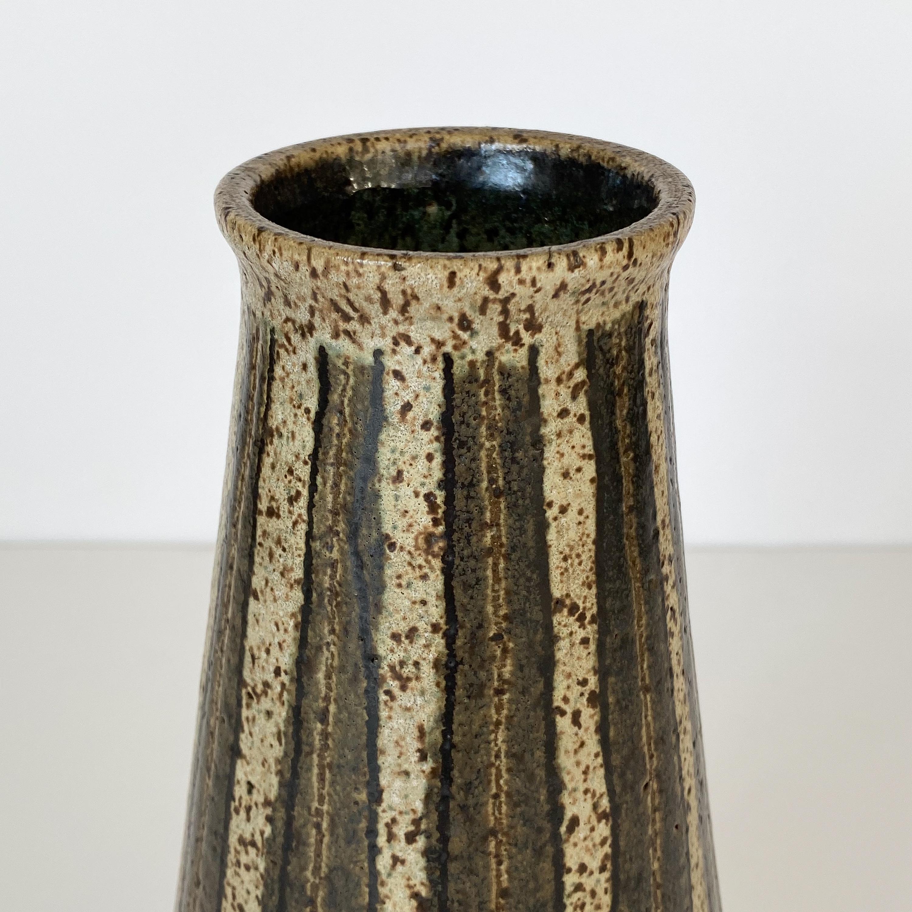Glazed Midcentury Greek Studio Pottery Vase