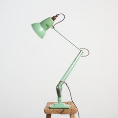 Mid Century Green 2 Step Herbert Terry Anglepoise 1227 Desk Table Lamp
