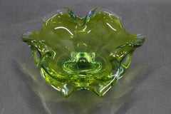 Mid-Century Green Glass Bowl by Josef Michal Hospodka, 1970s