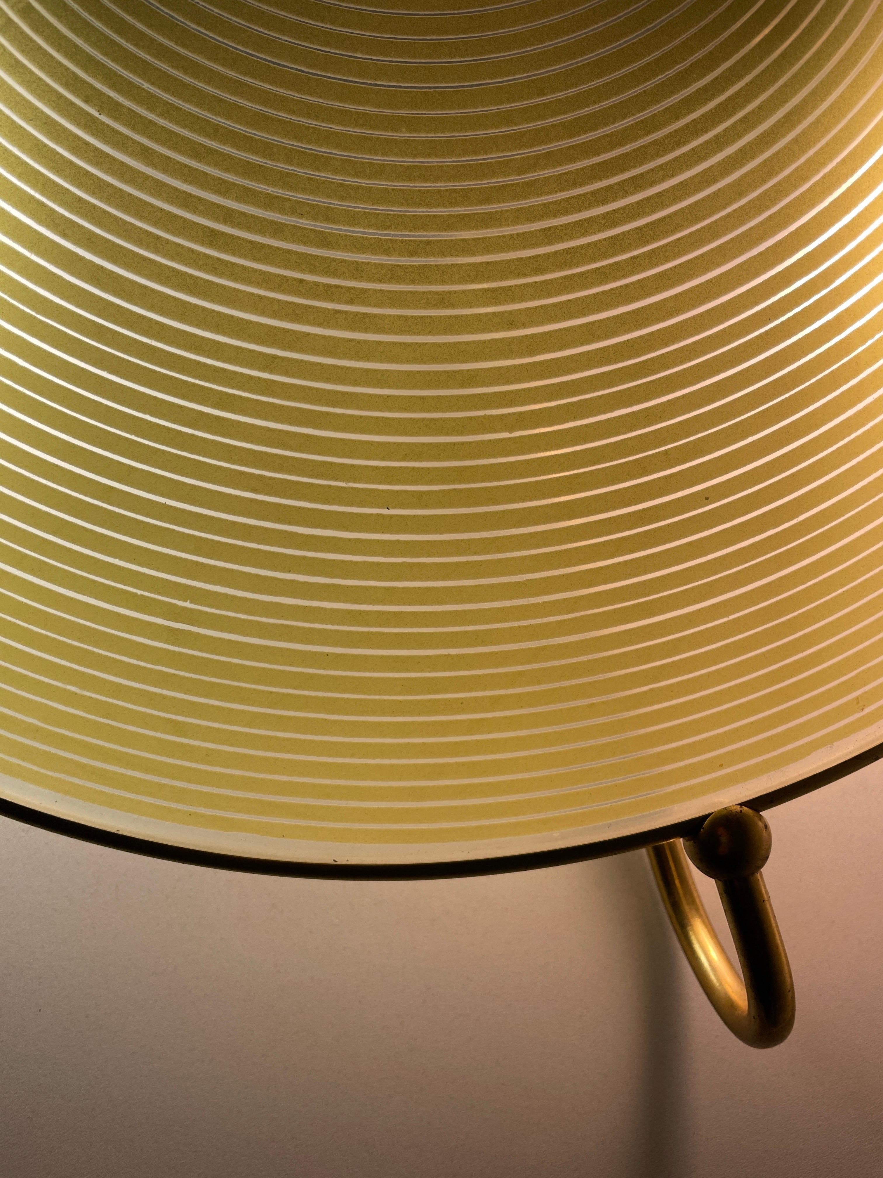 Mid-century Green Glass Ceiling Lamp with Metal Frame by Erco, 1950s, Germany For Sale 9