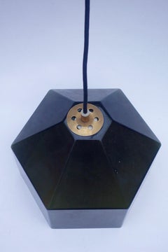 Midcentury Green Glass Ceiling Light by Carl Fagerlund for Orrefors