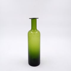 Mid-Century Green glass vase / bottle Nanny Still Style