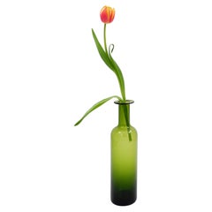 Mid-Century Green glass vase / bottle Nanny Still Style