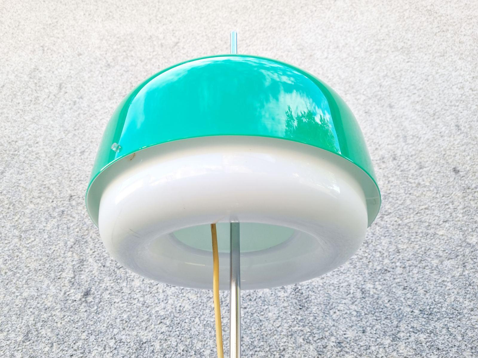 Mid-Century Green Medusa Floor Lamp Designed by Luigi Massoni for Guzzini, Italy For Sale 4