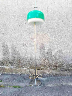 Mid-Century Green Medusa Floor Lamp Designed by Luigi Massoni for Guzzini, Italy