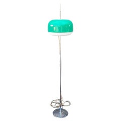 Mid-Century Green Medusa Floor Lamp Designed by Luigi Massoni for Guzzini, Italy