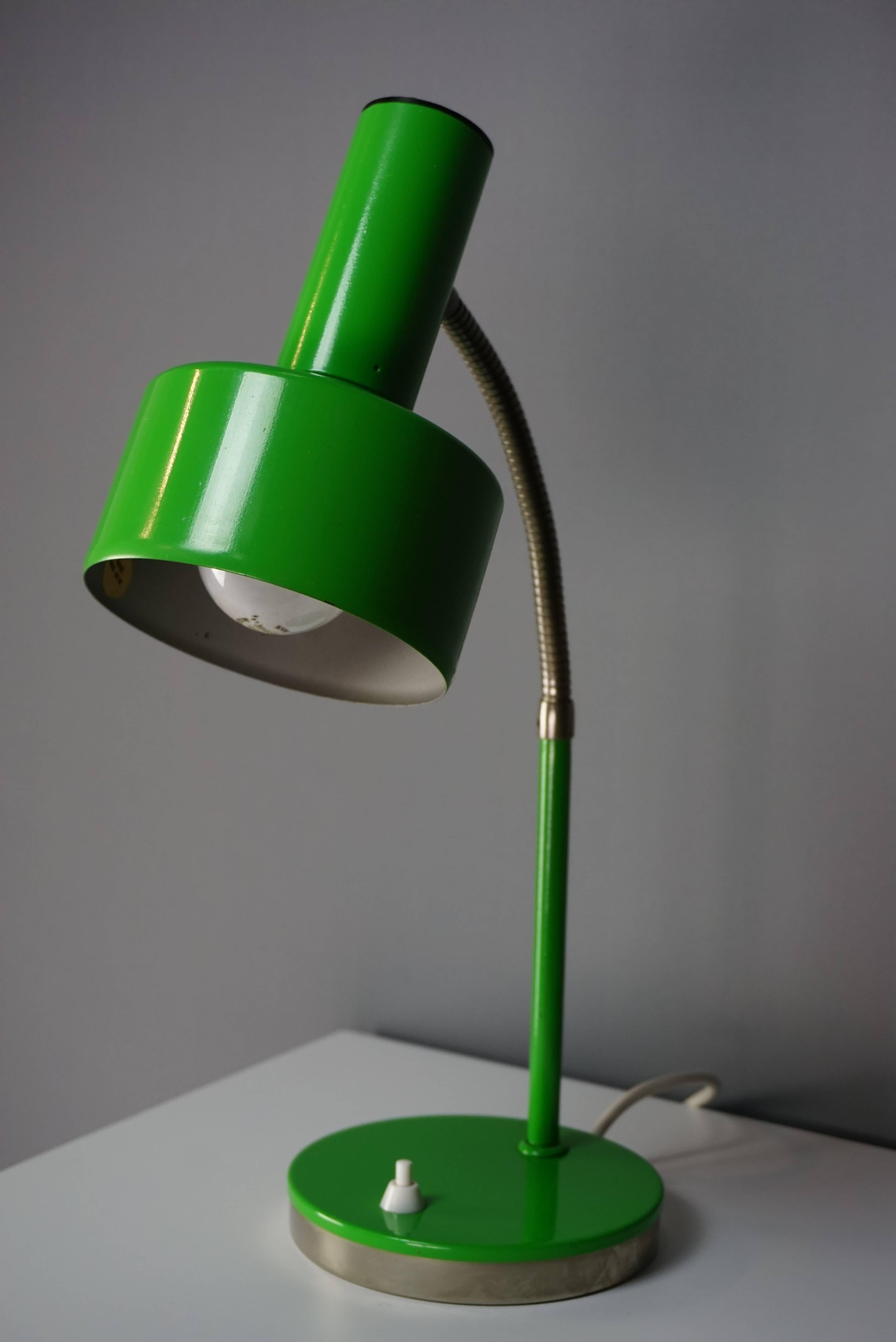 Midcentury Green Metal Articulated Lamp 1960s Design 2