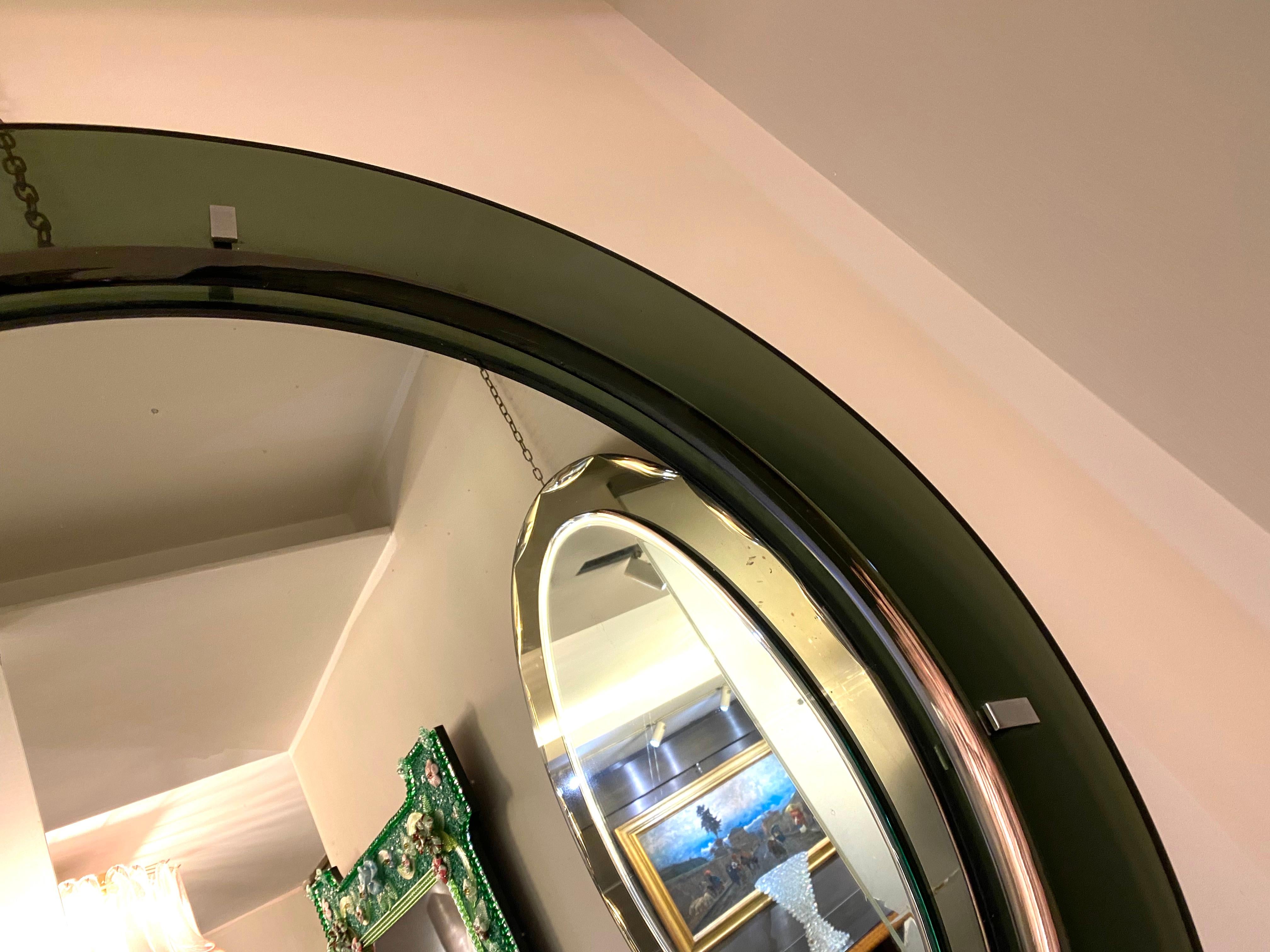 20th Century Mid-Century Green Mirror Attributed to Max Ingrand for Fontana Arte, 1960s For Sale