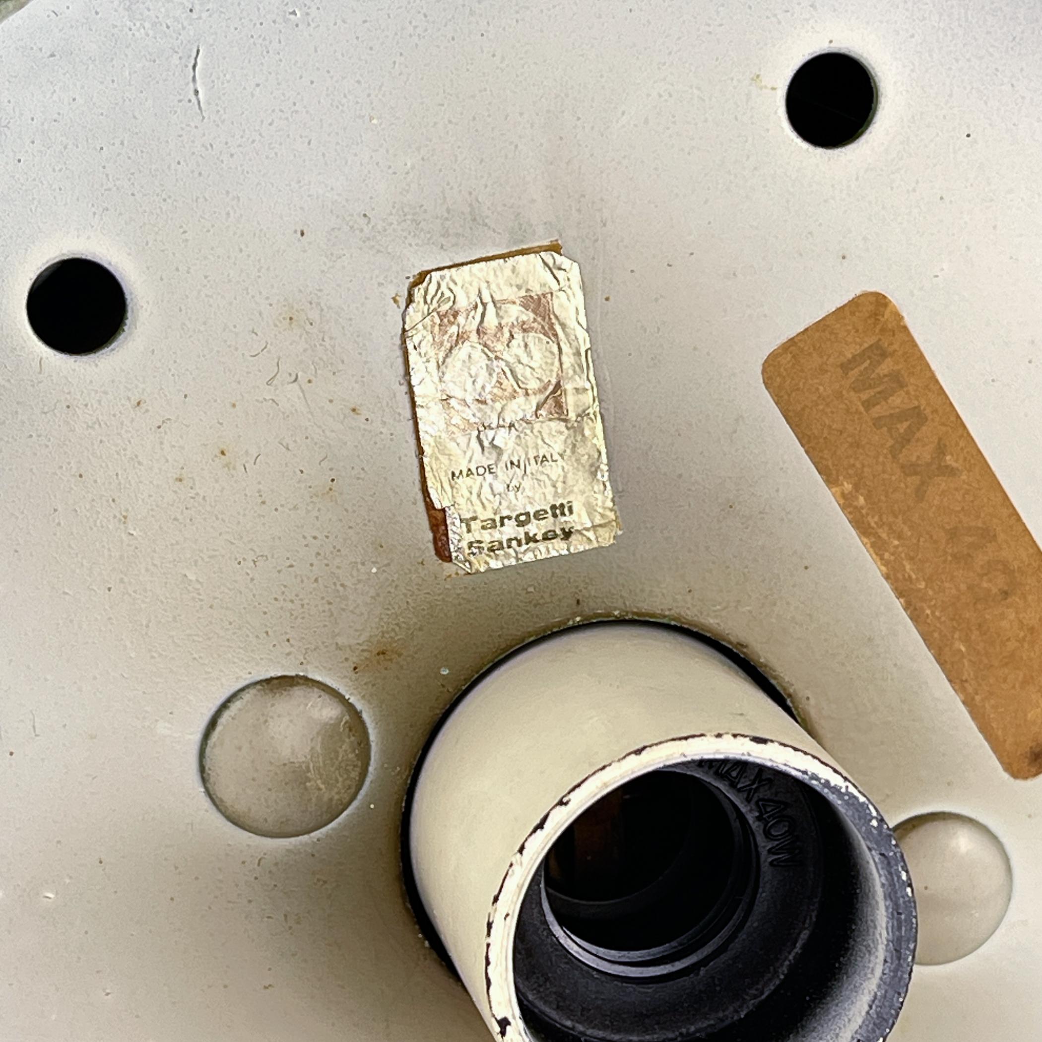 Lampada a sospensione verde di metà secolo di Targetti Sankey, Italia anni '60 in vendita 4