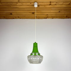 Mid-century green pendant lamp by Targetti Sankey, Italy 1960s