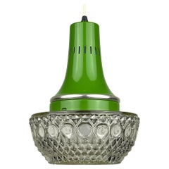 Mid-century green pendant lamp by Targetti Sankey, Italy 1960s