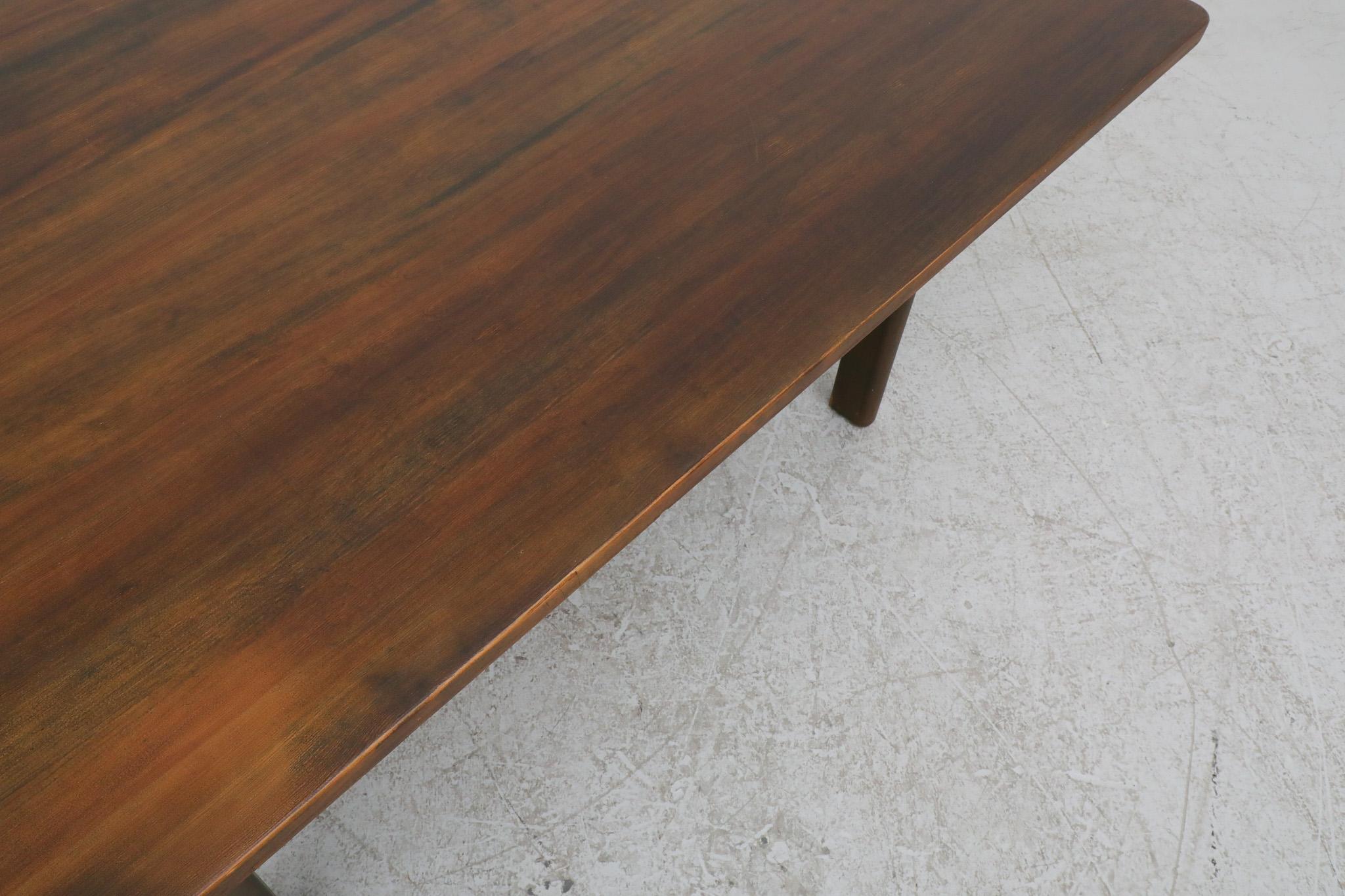 Mid-Century, green stained 'Asserbo' dining table by Børge Mogensen 2