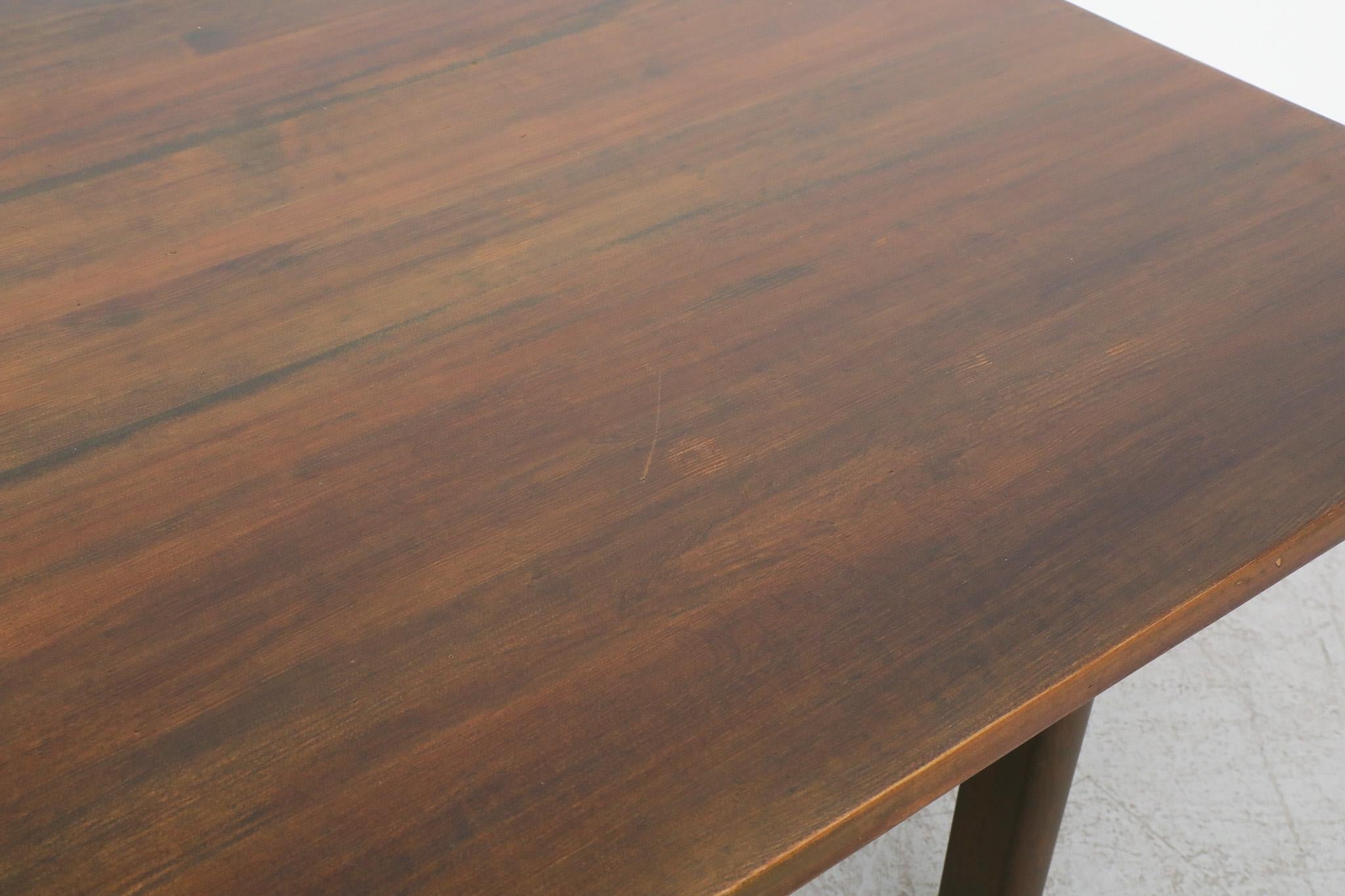 Mid-Century, green stained 'Asserbo' dining table by Børge Mogensen 4