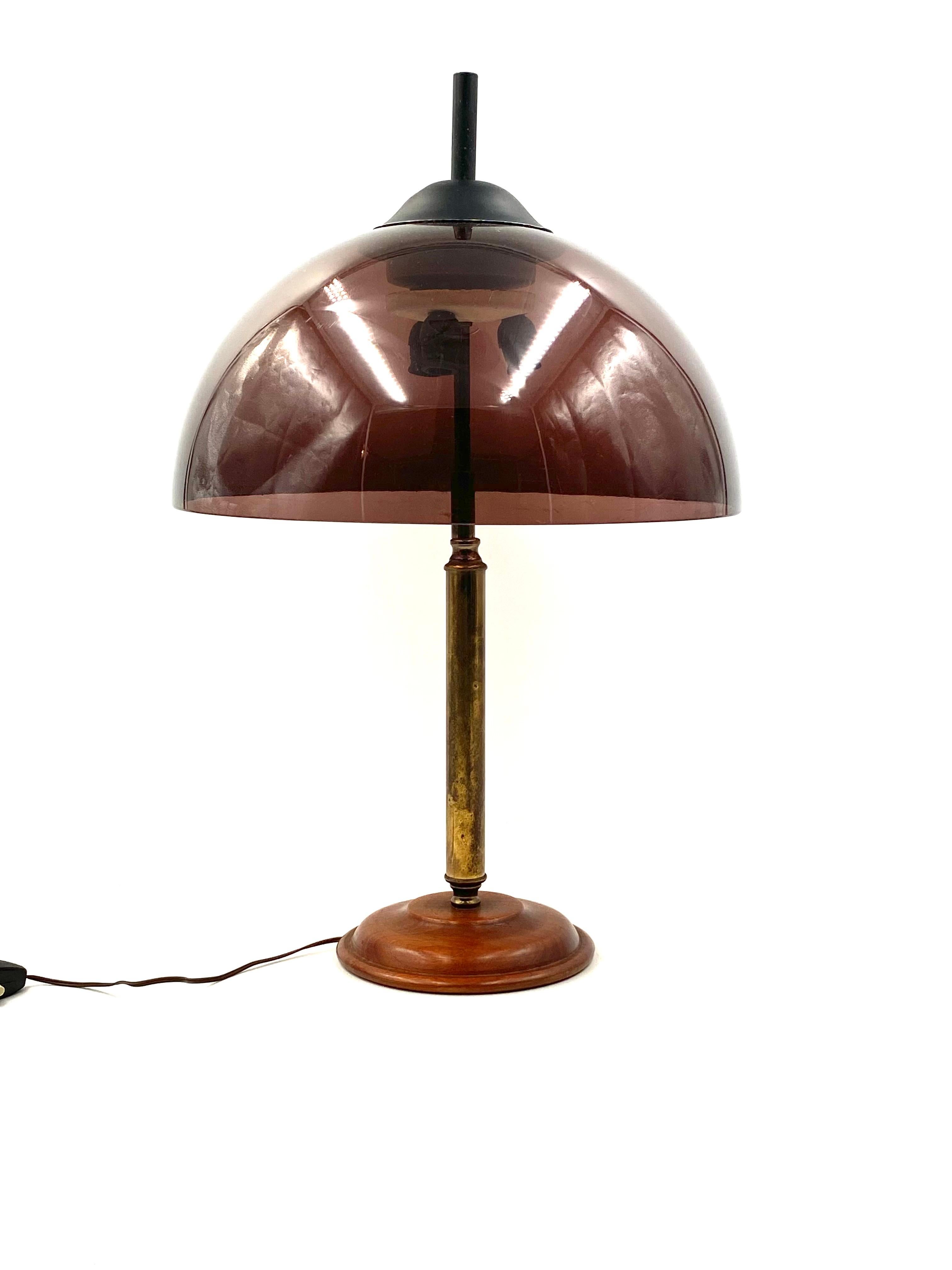 Mid-century green table lamp, Stilux Milano Italy, 1950s For Sale 5