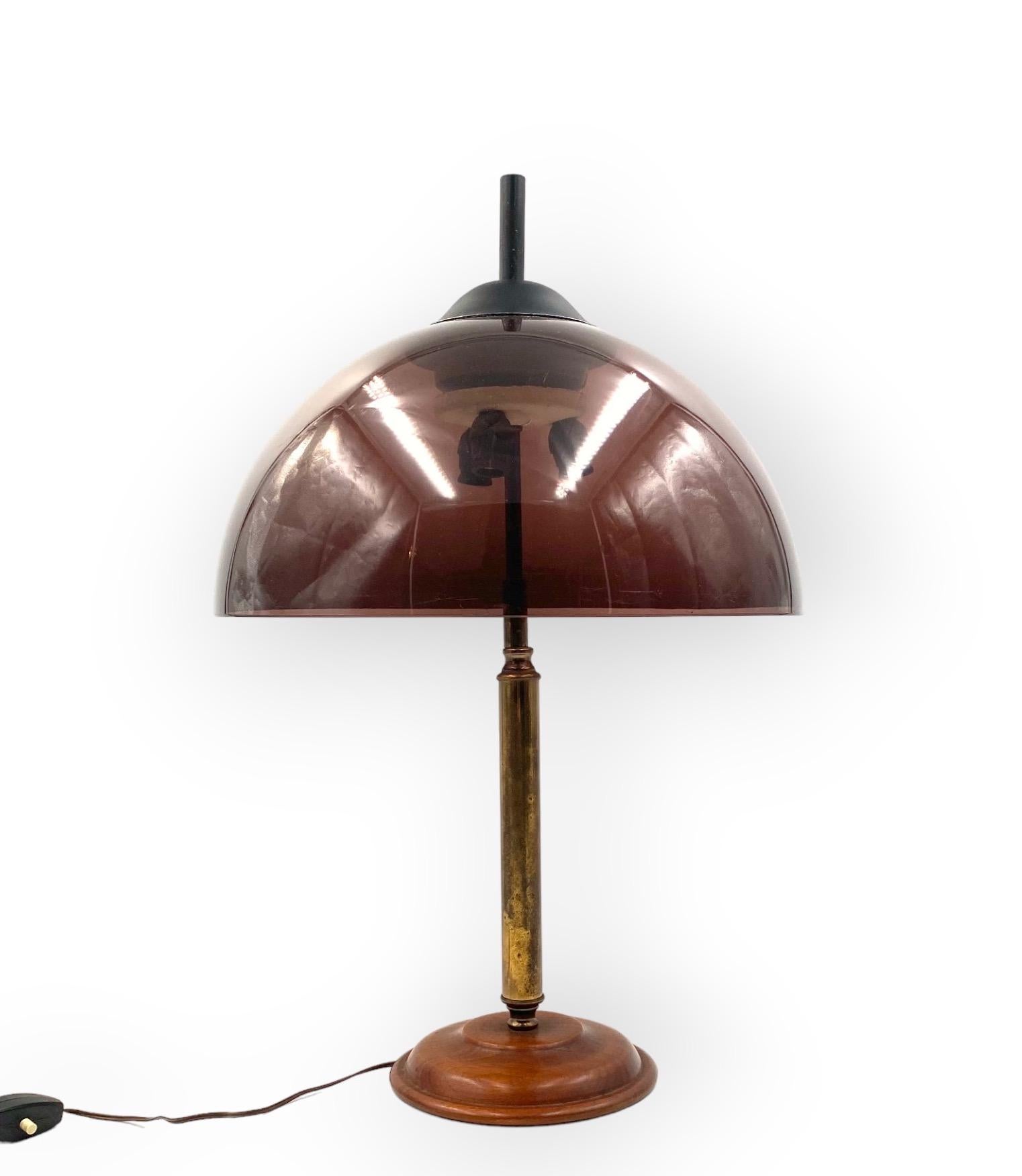Mid-Century Modern Mid-century green table lamp, Stilux Milano Italy, 1950s For Sale