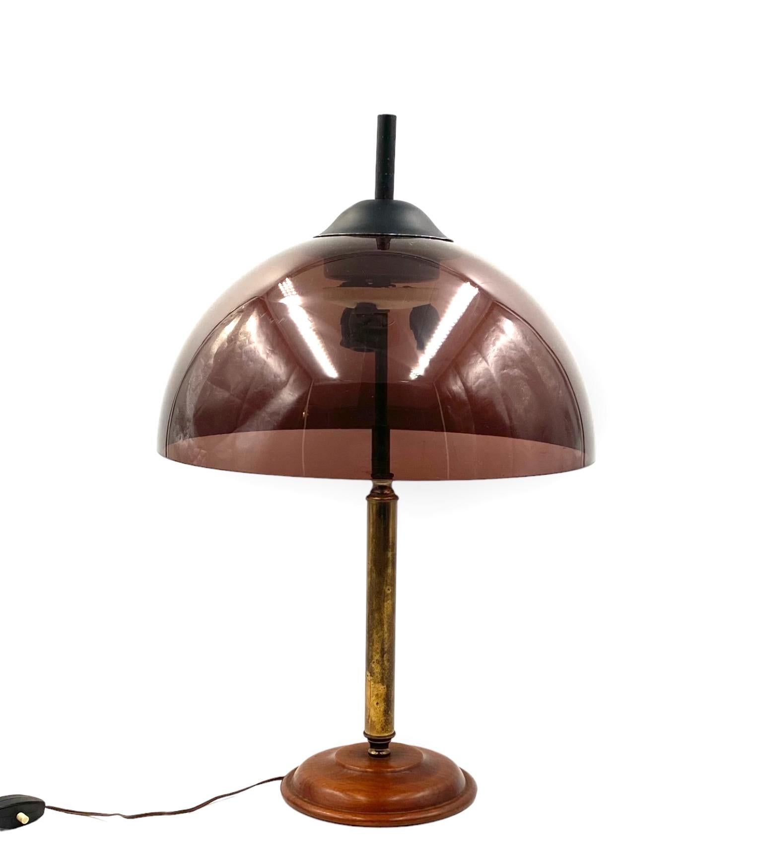 Mid-century green table lamp, Stilux Milano Italy, 1950s For Sale 2