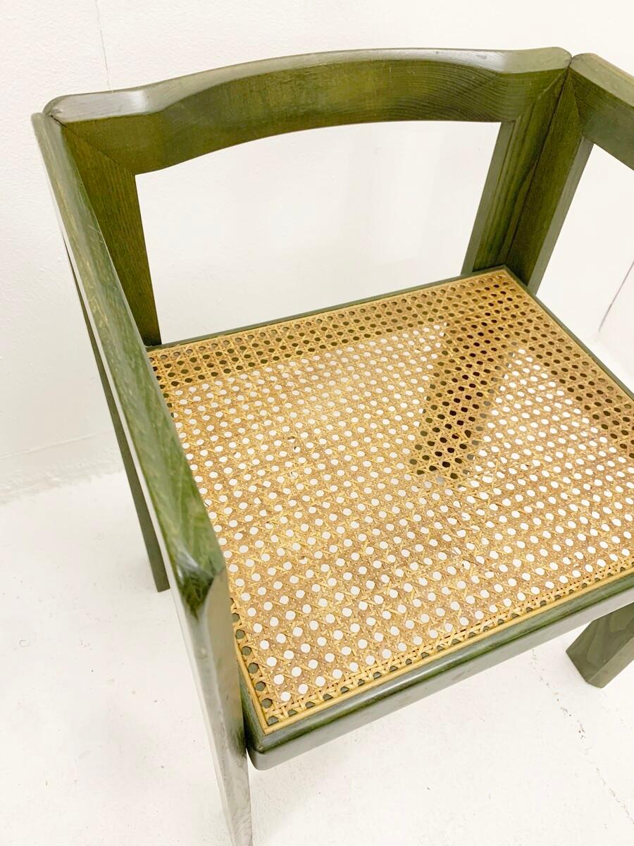 Escritorio de madera verde de mediados de siglo de Derk Jan de Vries, Países Bajos Años 60 en Bueno estado para la venta en Brussels, BE