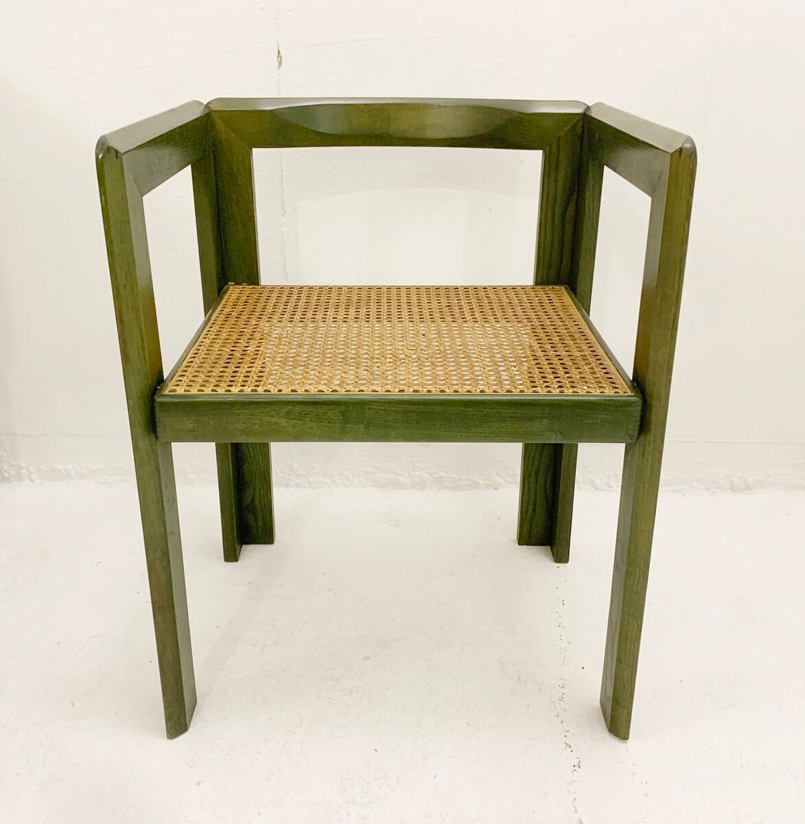 Mid-Century Green Wooden Desk by Derk Jan de Vries, The Netherlands 1960s In Good Condition For Sale In Brussels, BE
