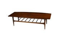Midcentury Grete Jalk Style Bassett Surfboard Coffee Table