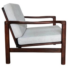 Fauteuil gris du MId siècle par Zenon Bączyk, Pologne, années 1960