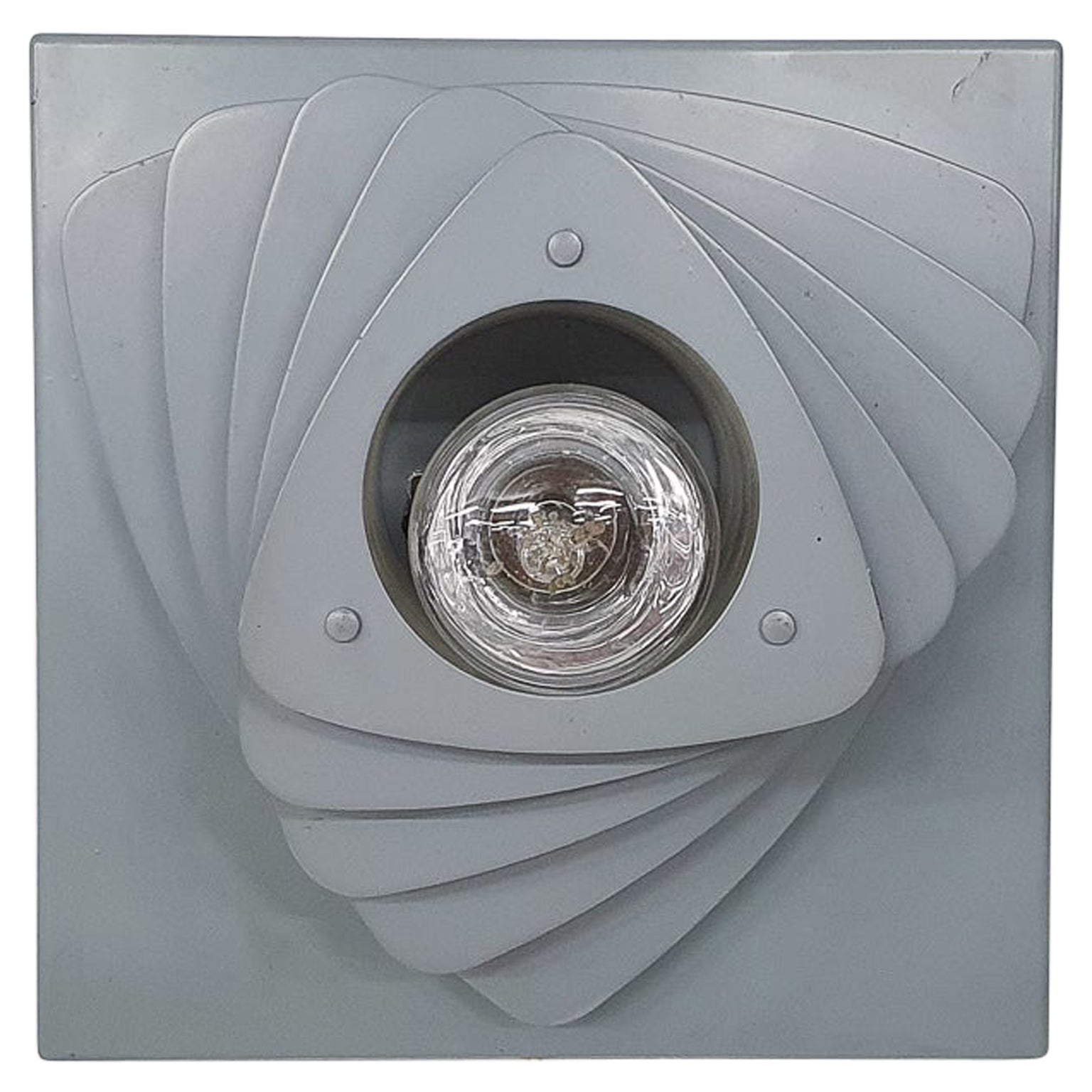 Applique murale grise du milieu du siècle, Pays-Bas, années 1960 en vente