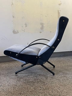 Mid-Century Grey P40 Lounge Chair by Osvaldo Borsani for Tecno, 1950s