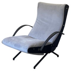 Mid-Century Grey P40 Lounge Chair by Osvaldo Borsani for Tecno, 1950s