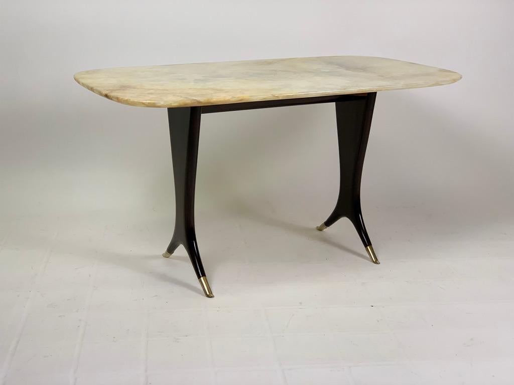 Mid-Century Modern Mid Century Guglielmo Ulrich Italian Coffee Table Onyx Top