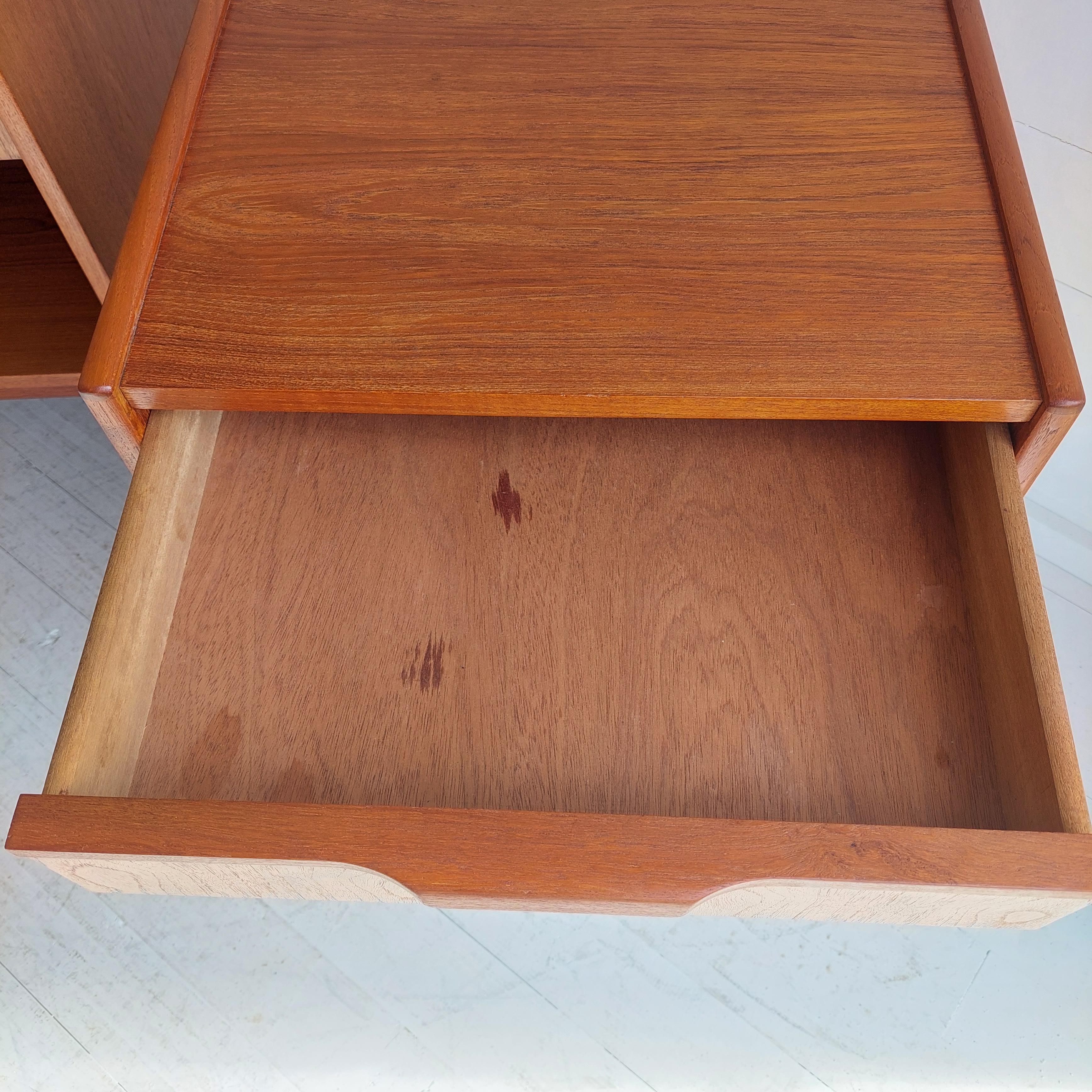 Midcentury Gunnar Nielsen Teak Nightstands Bedside Tables Tibergaard, Denmark 7