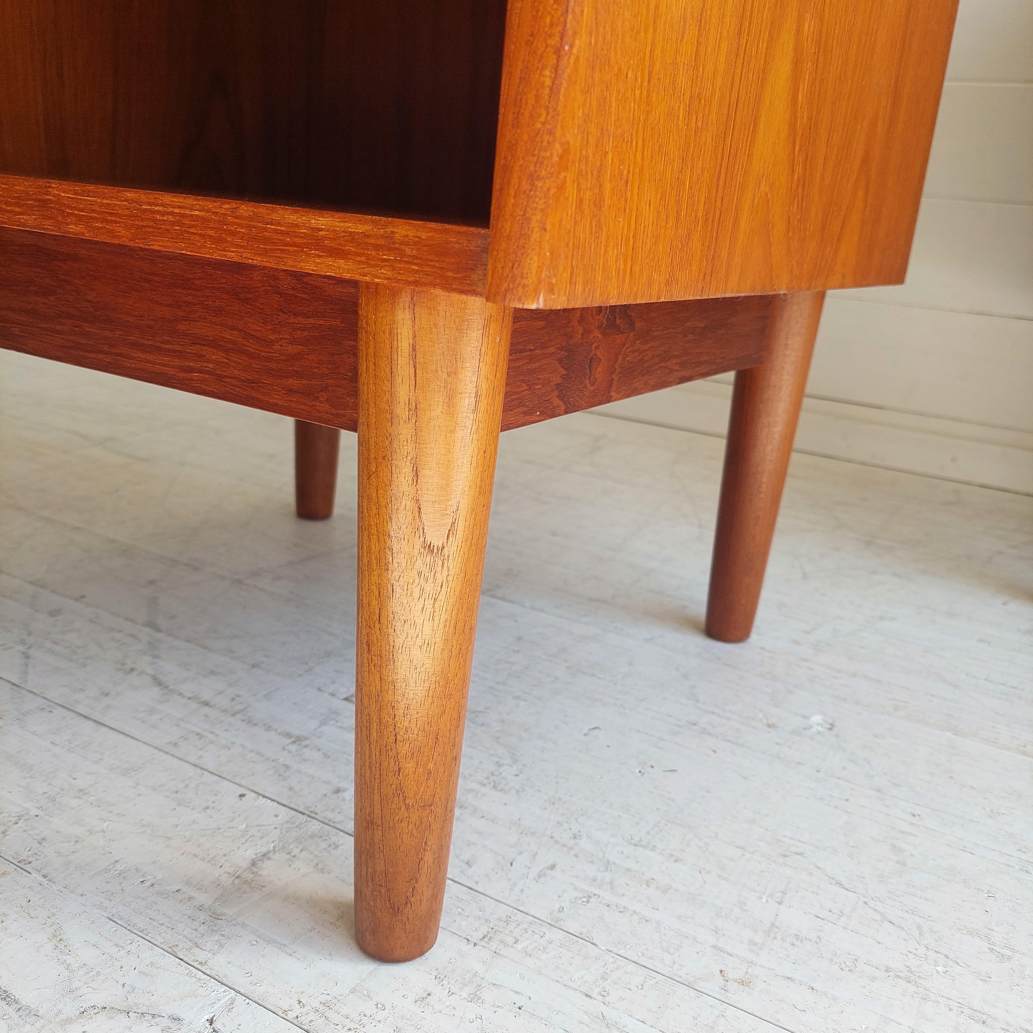 Midcentury Gunnar Nielsen Teak Nightstands Bedside Tables Tibergaard, Denmark 1