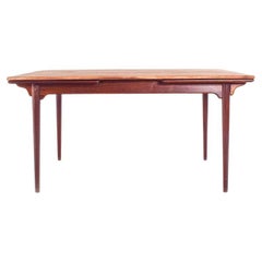 Mesa de comedor Gunni Omann de mediados de siglo en palisandro, años 60