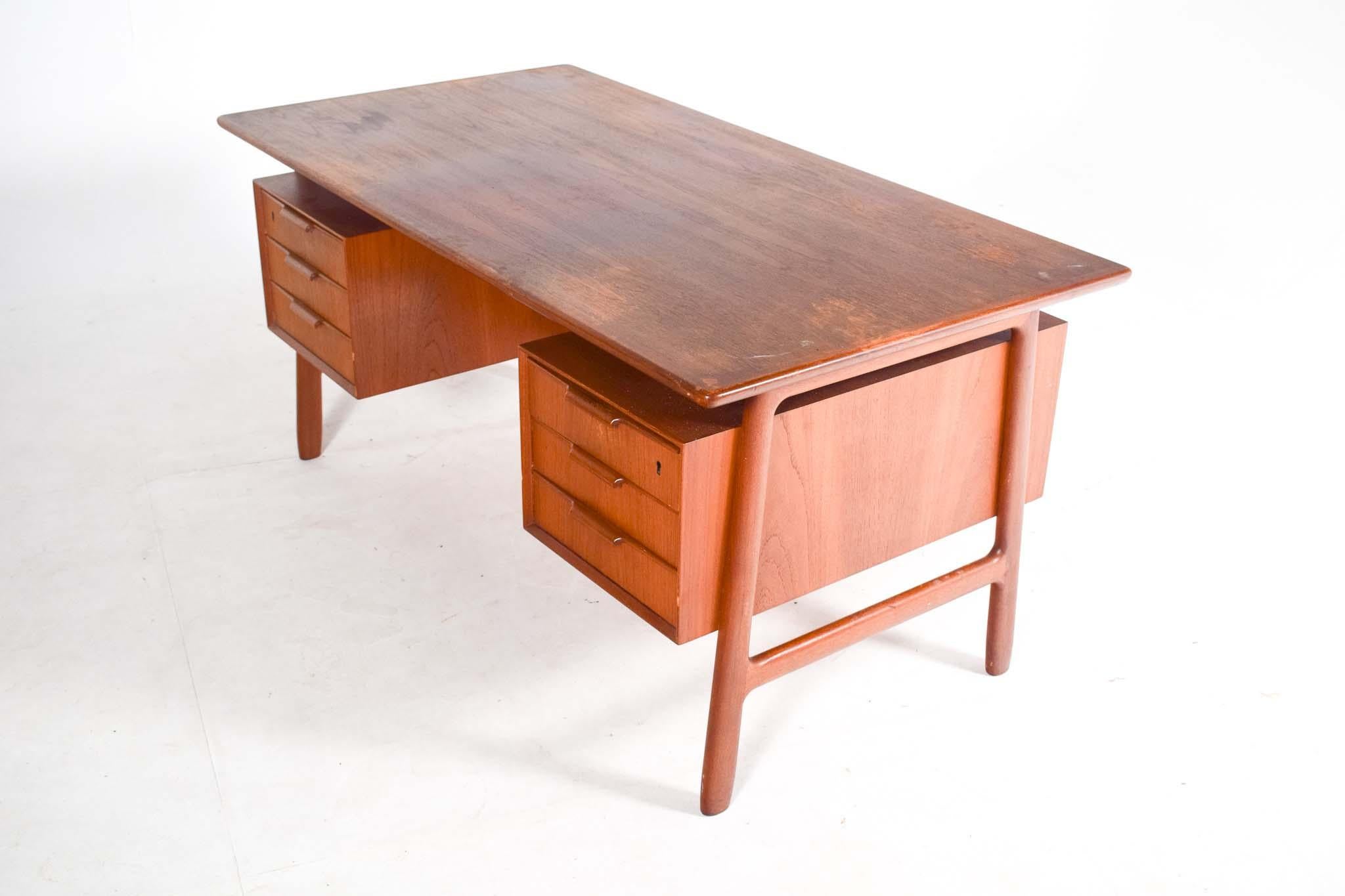 Danish Mid-Century Gunni Omann Teak Desk for Omann Jun