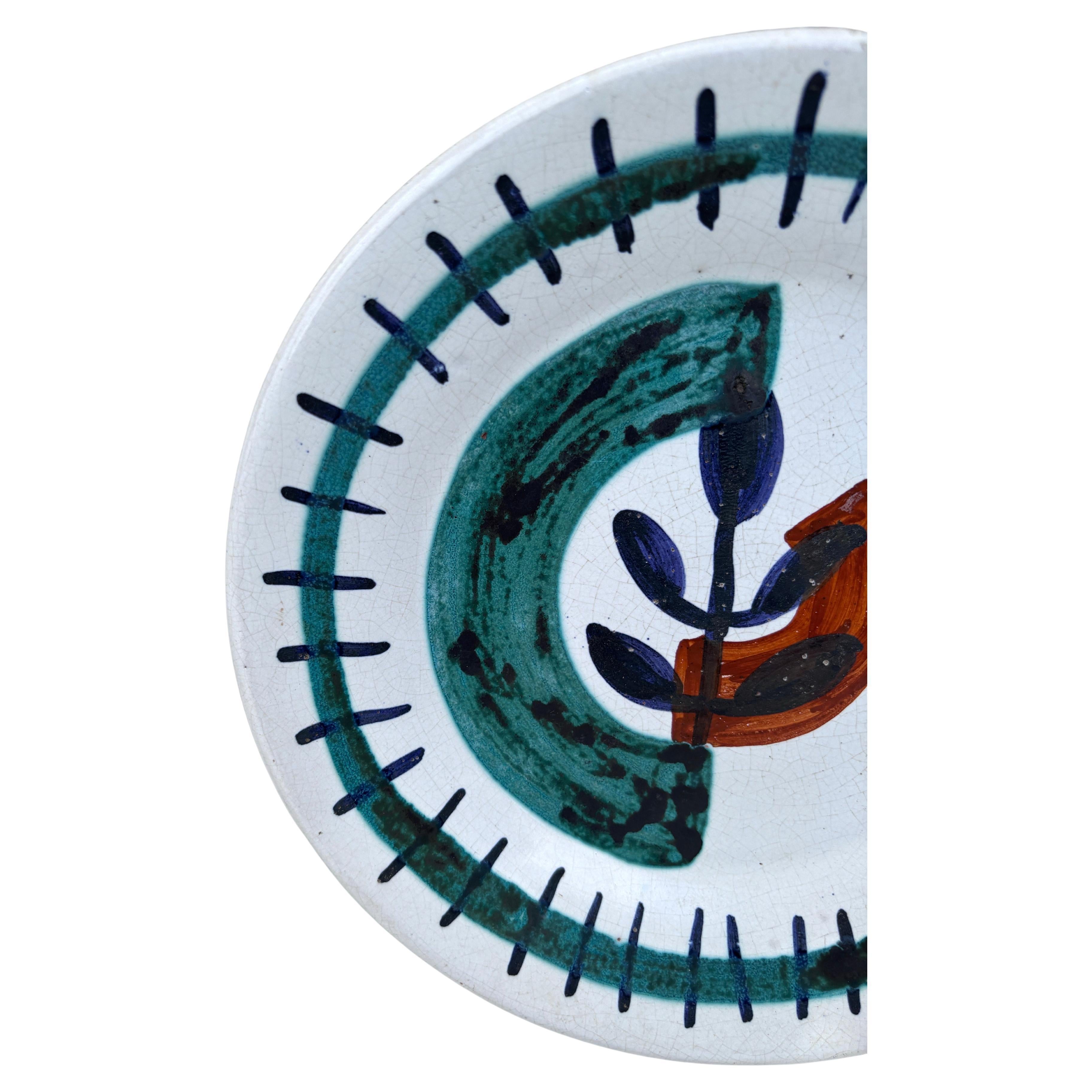 Mid-Century Gustave Reynaud Platter Vallauris, circa 1950 Moderno de mediados de siglo en venta