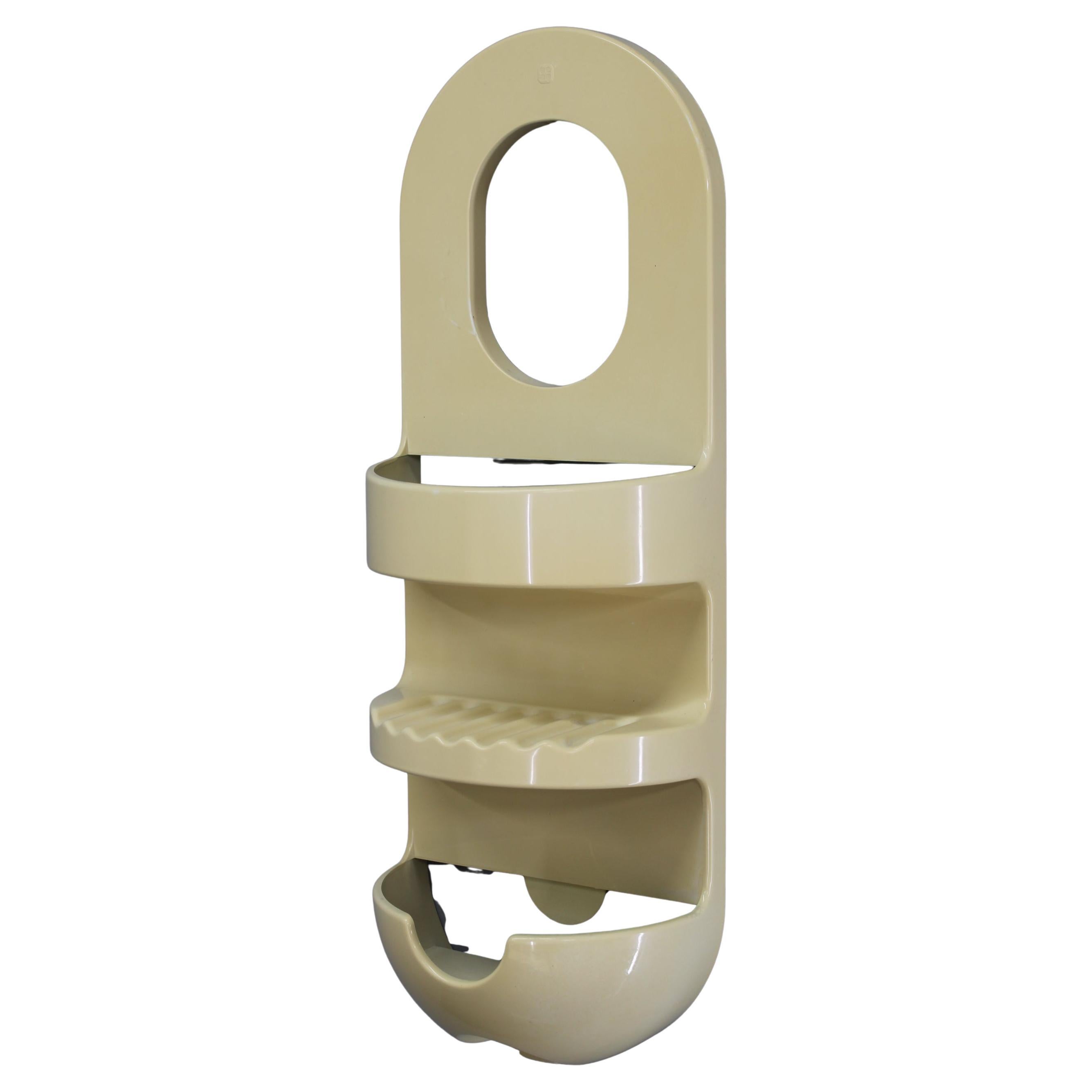 Mensola da bagno in plastica Guzzini di metà secolo, Italia, anni 
70 in vendita