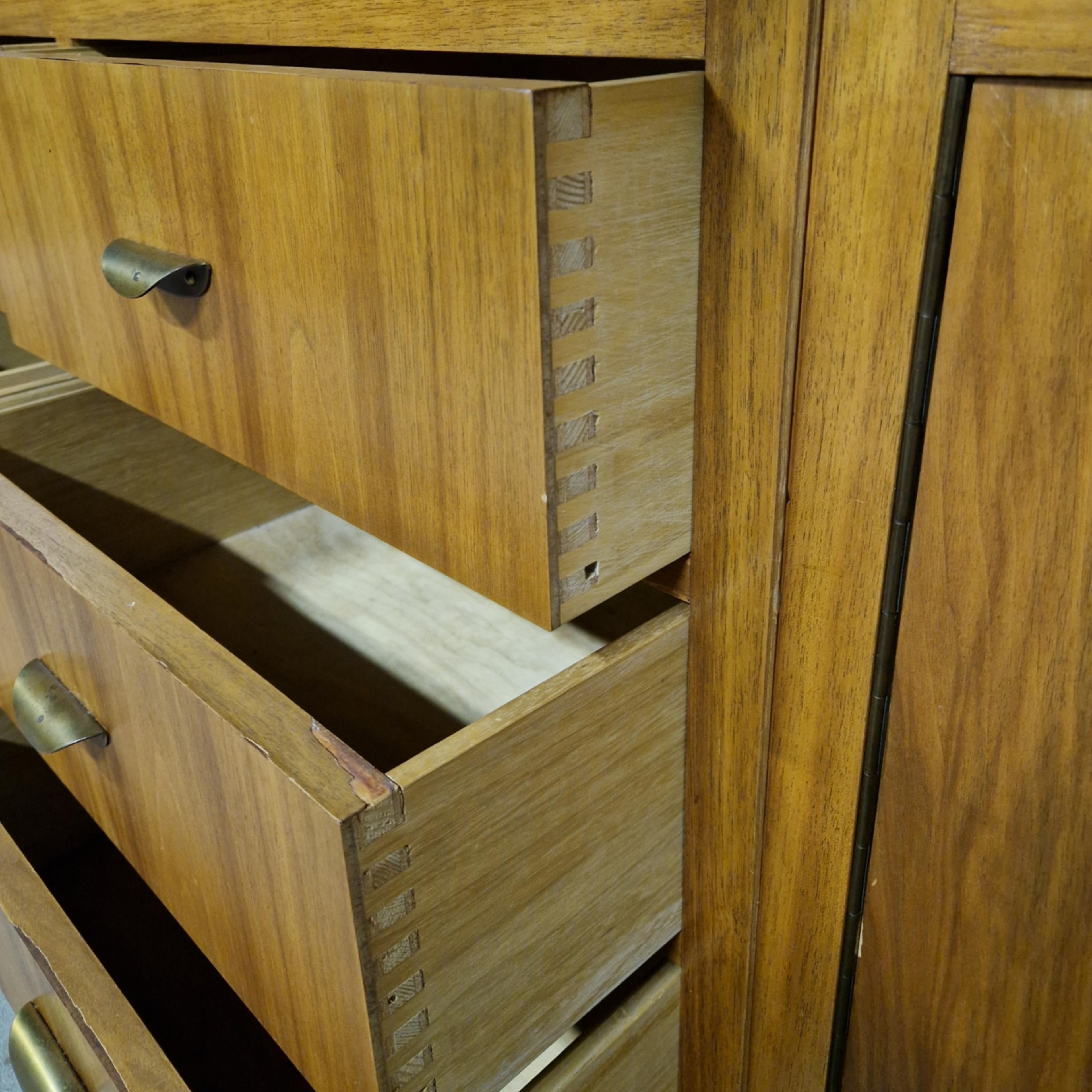 20th Century Mid century haberdashery with drawers and doors, Germany 1960s For Sale