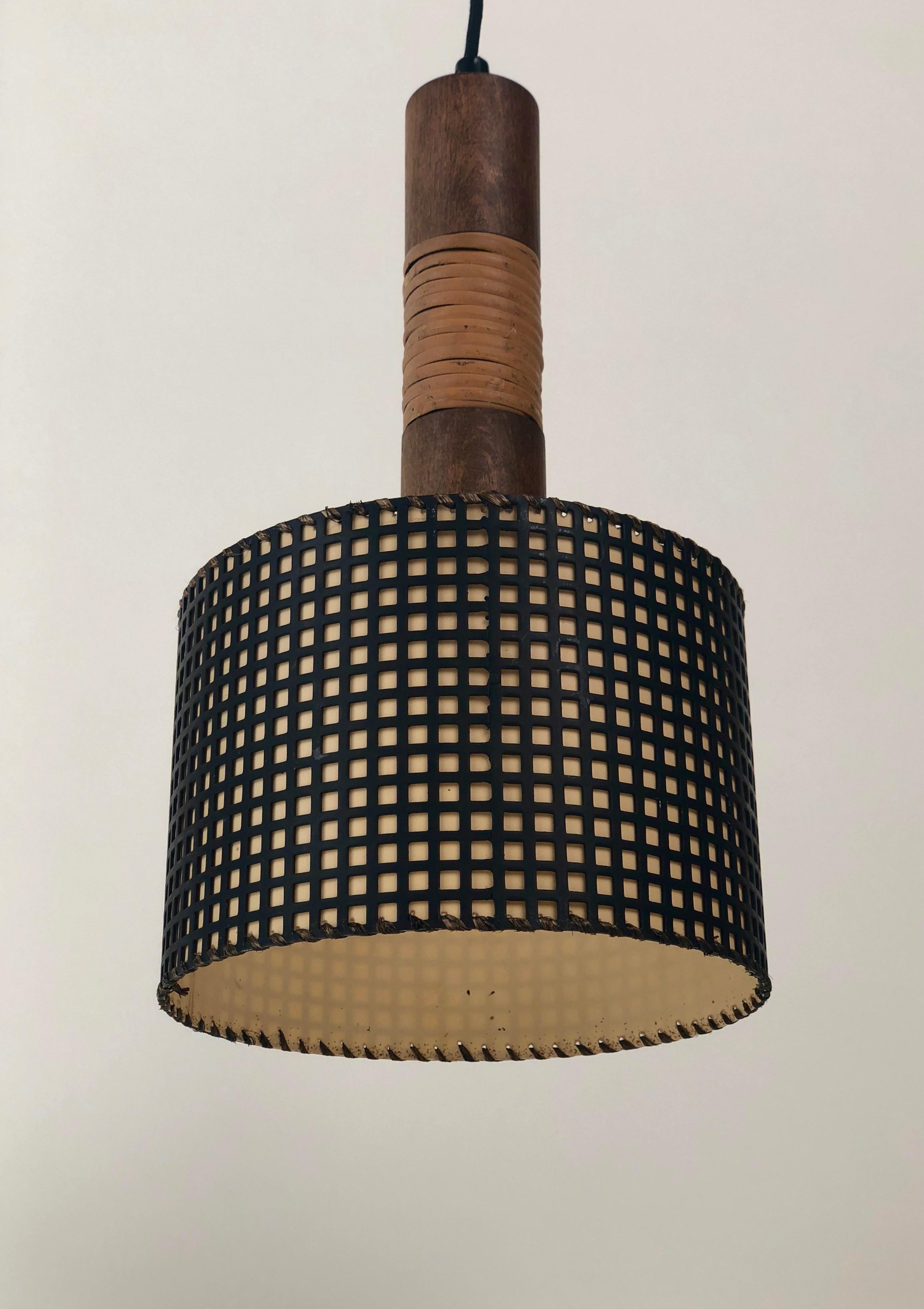 20th Century Midcentury, Hagenauer Pendant Lamp with Three Elements, Austria For Sale