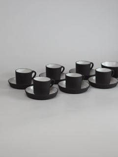 Servizio da caffè in ceramica Hallstatt in stile Mid-Century di Gudrun Baudisch, Austria, anni '50